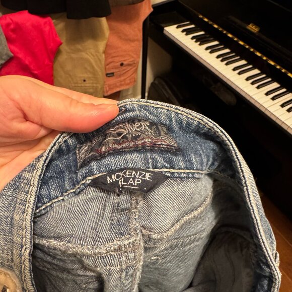 Silver Jeans McKenzie Flap | Ultra Low Rise Slim Bootcut | Size 28/34 | VGUC | - Picture 7 of 14